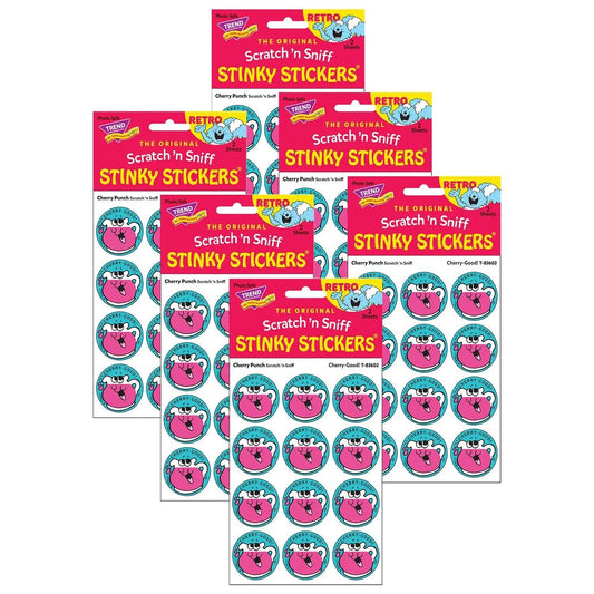 Cherry-Good!/Cherry Punch Scented Stickers, 24 Per Pack, 6 Packs Trend