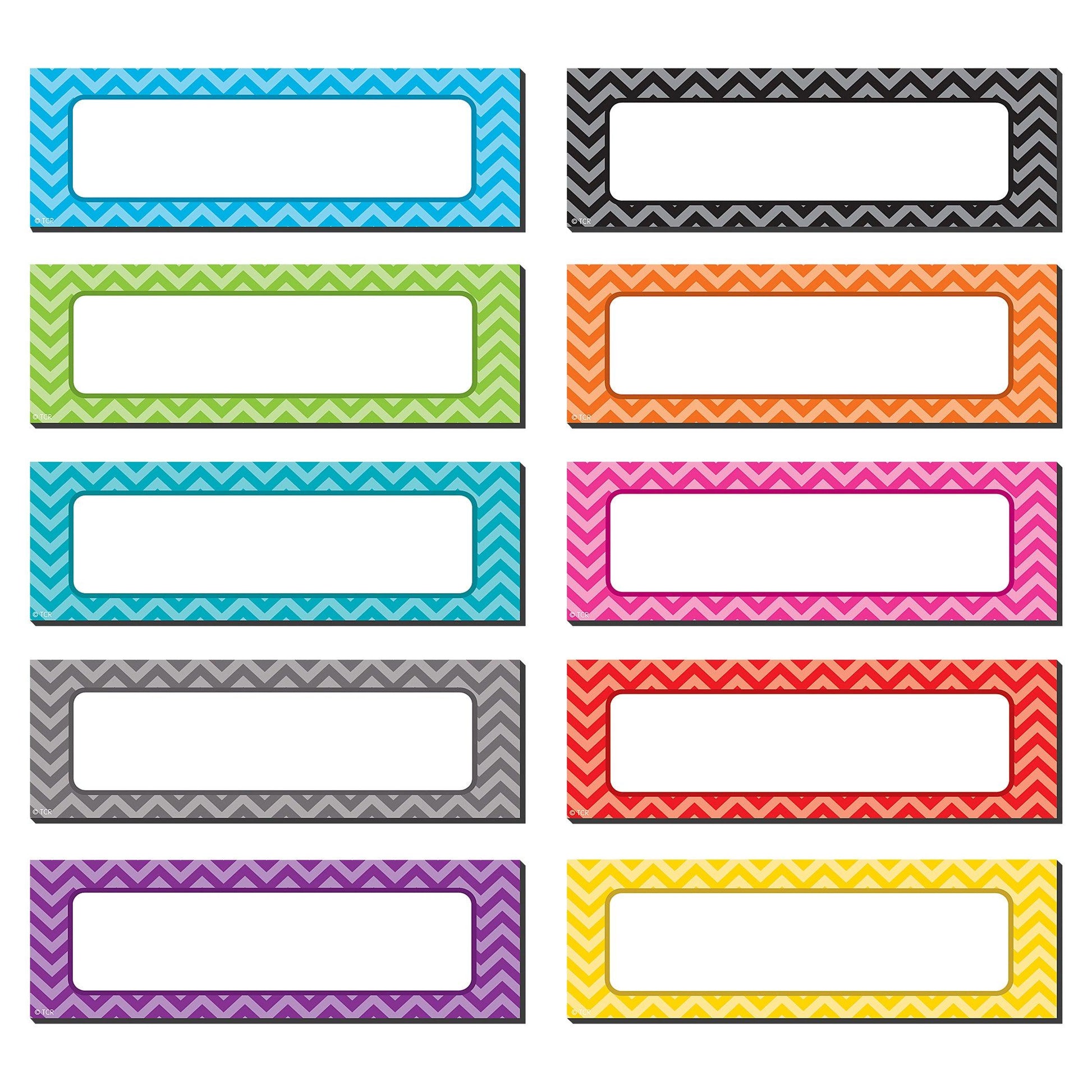 Chevron Labels Magnetic Accents, 20 Per Pack, 3 Packs - Loomini