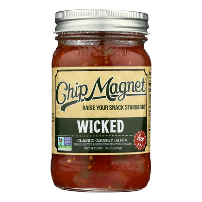 Chip Magnet Salsa Sauce Appeal - Salsa - Wickedly Delicious - Case Of 6 - 16 Oz. - Loomini