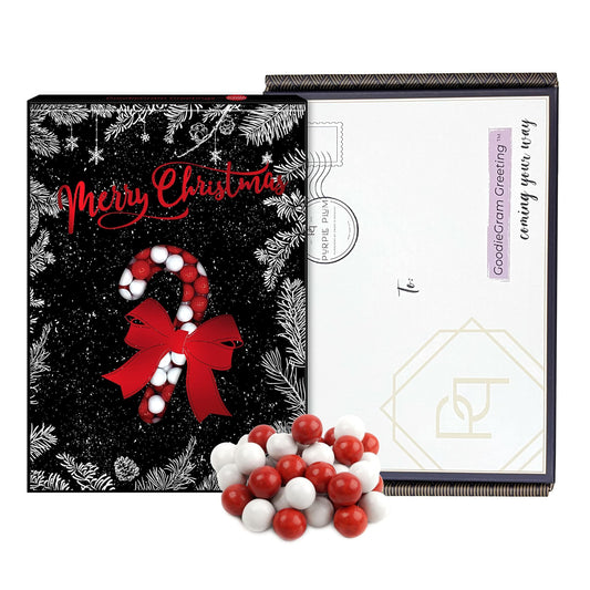 Christmas Greeting Card Unique Holiday Greeting Card Filled with Chocolate (Black) - Loomini