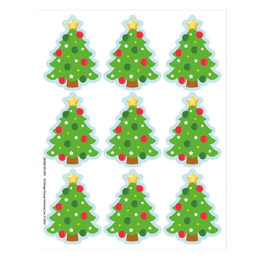 Christmas Tree Giant Stickers, 36 Per Pack, 12 Packs Eureka®
