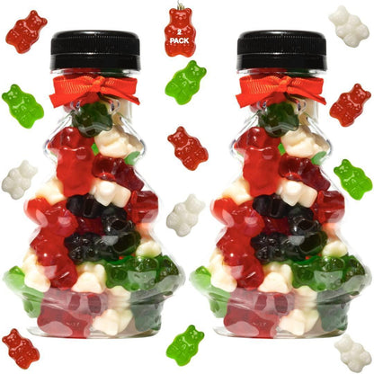 Christmas Tree Stocking Stuffer Mini Filled with candy and chocolate gift (2 pack Gummy Bears) - Loomini