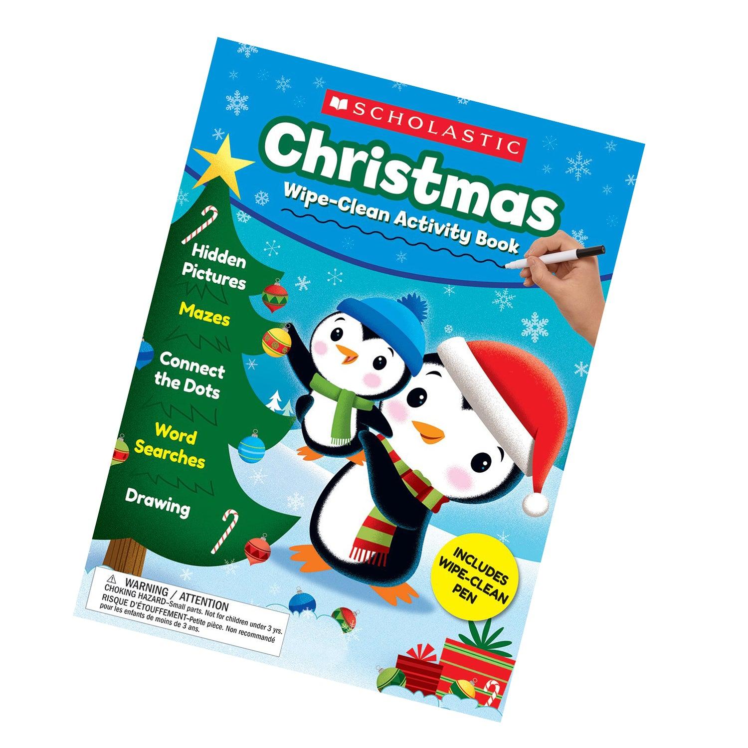 Christmas Wipe-Clean Activity Book, Pack of 2 - Loomini