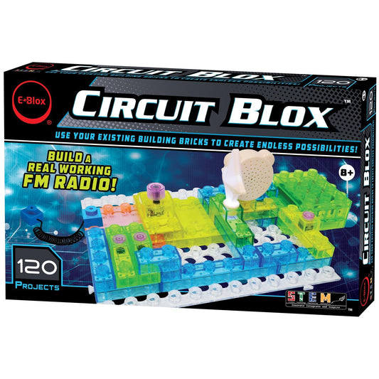 Circuit Blox 120, Circuit Board Building Blocks, 49 Pieces - Loomini