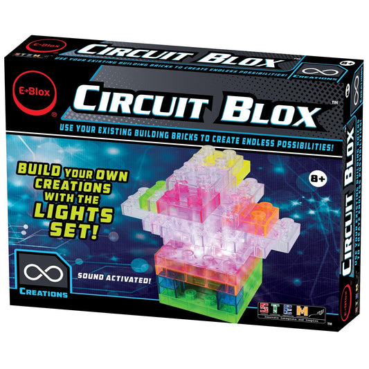 Circuit Blox Lights Starter, Circuit Board Building Blocks, 32 Pieces - Loomini
