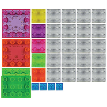 Circuit Blox Lights Starter, Circuit Board Building Blocks, 32 Pieces - Loomini
