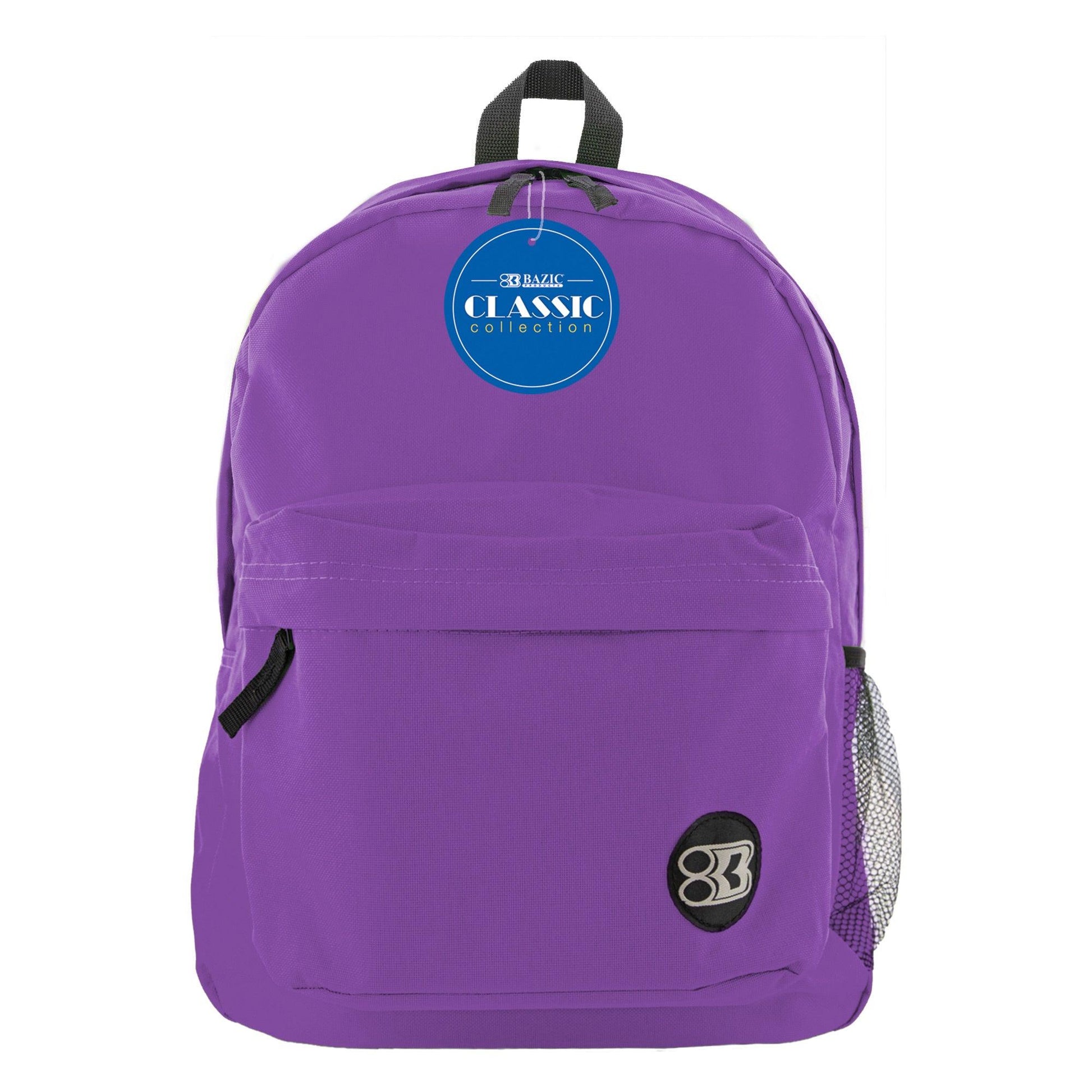 Classic Backpack 17" Purple, Pack of 2 - Loomini