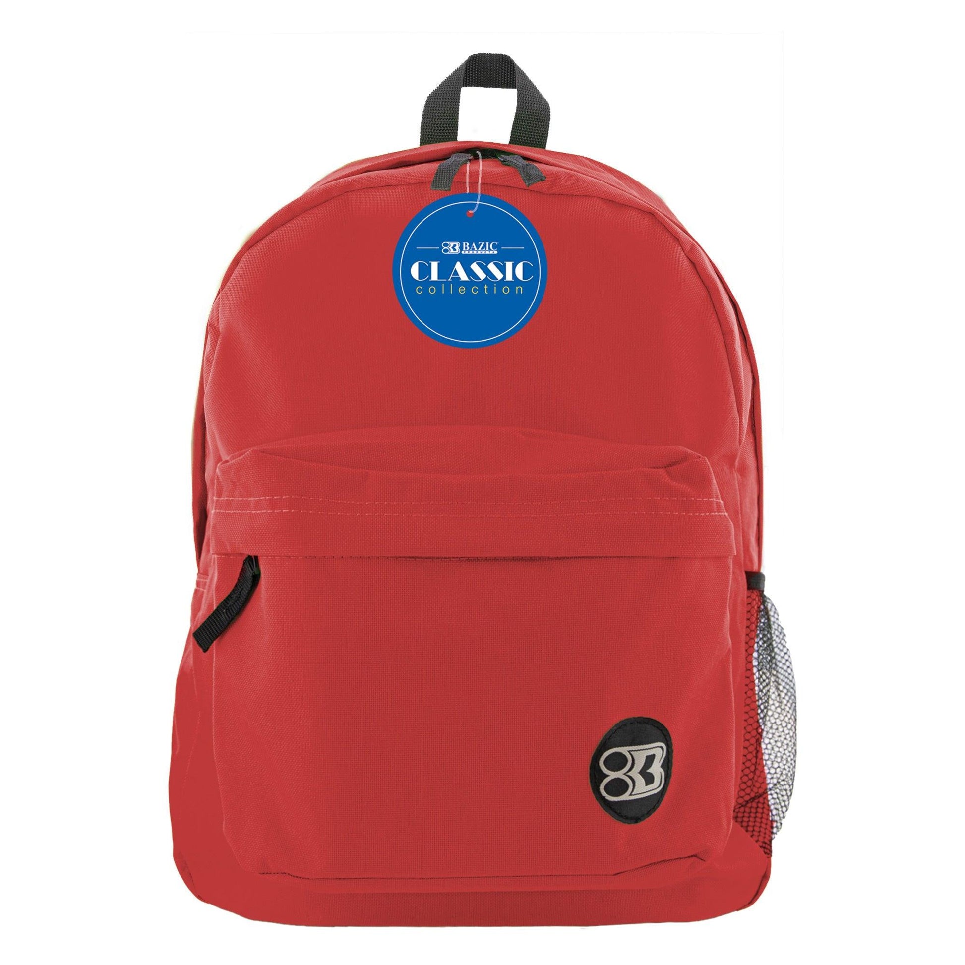 Classic Backpack 17" Red, Pack of 2 - Loomini