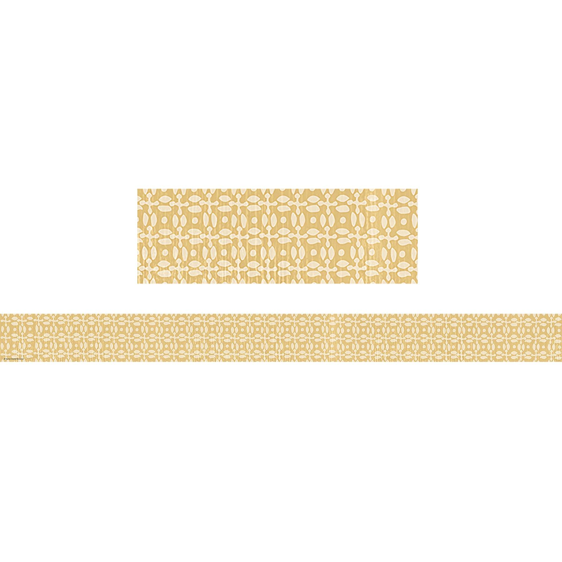 Classroom Cottage Buttercup Straight Border Trim, 35 Feet Per Pack, 6 Packs - Loomini