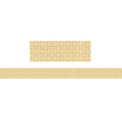 Classroom Cottage Buttercup Straight Border Trim, 35 Feet Per Pack, 6 Packs - Loomini