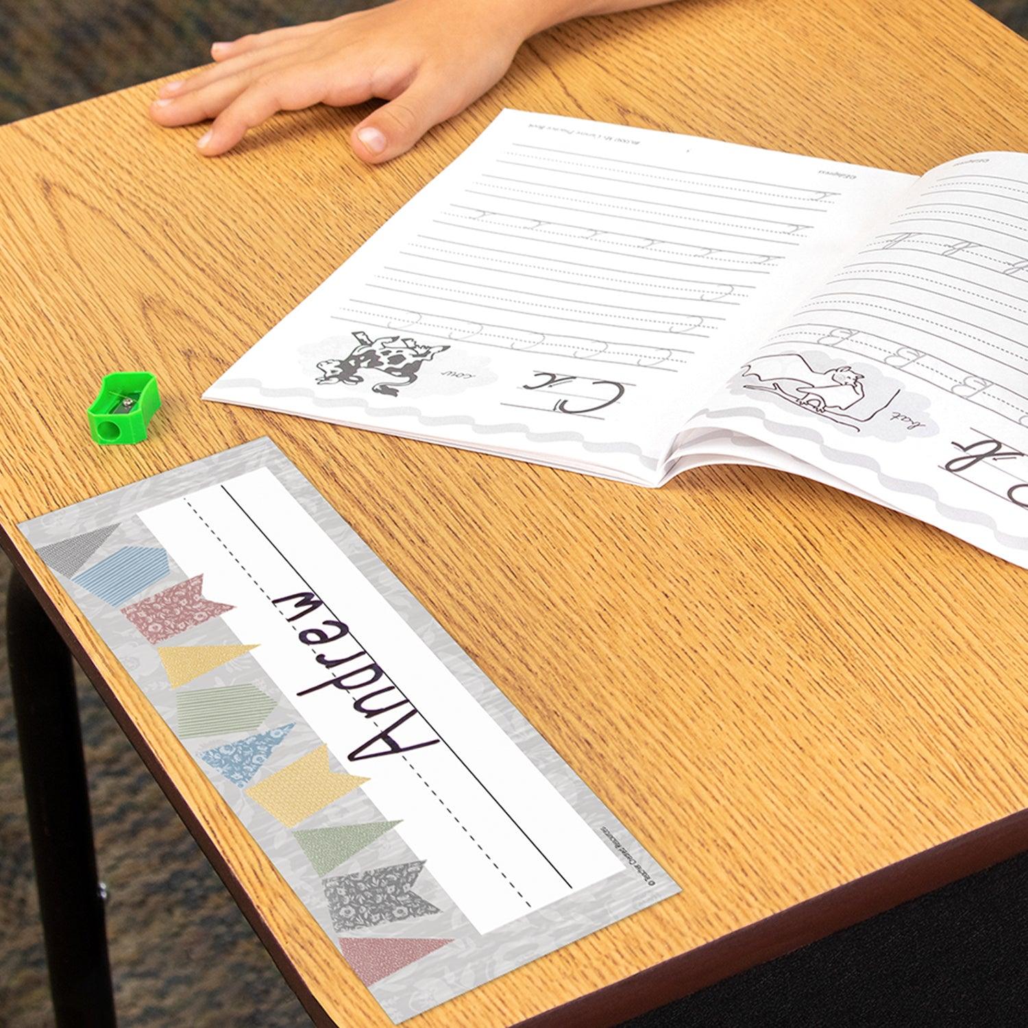 Classroom Cottage Flat Name Plates, 36 Per Pack, 6 Packs - Loomini