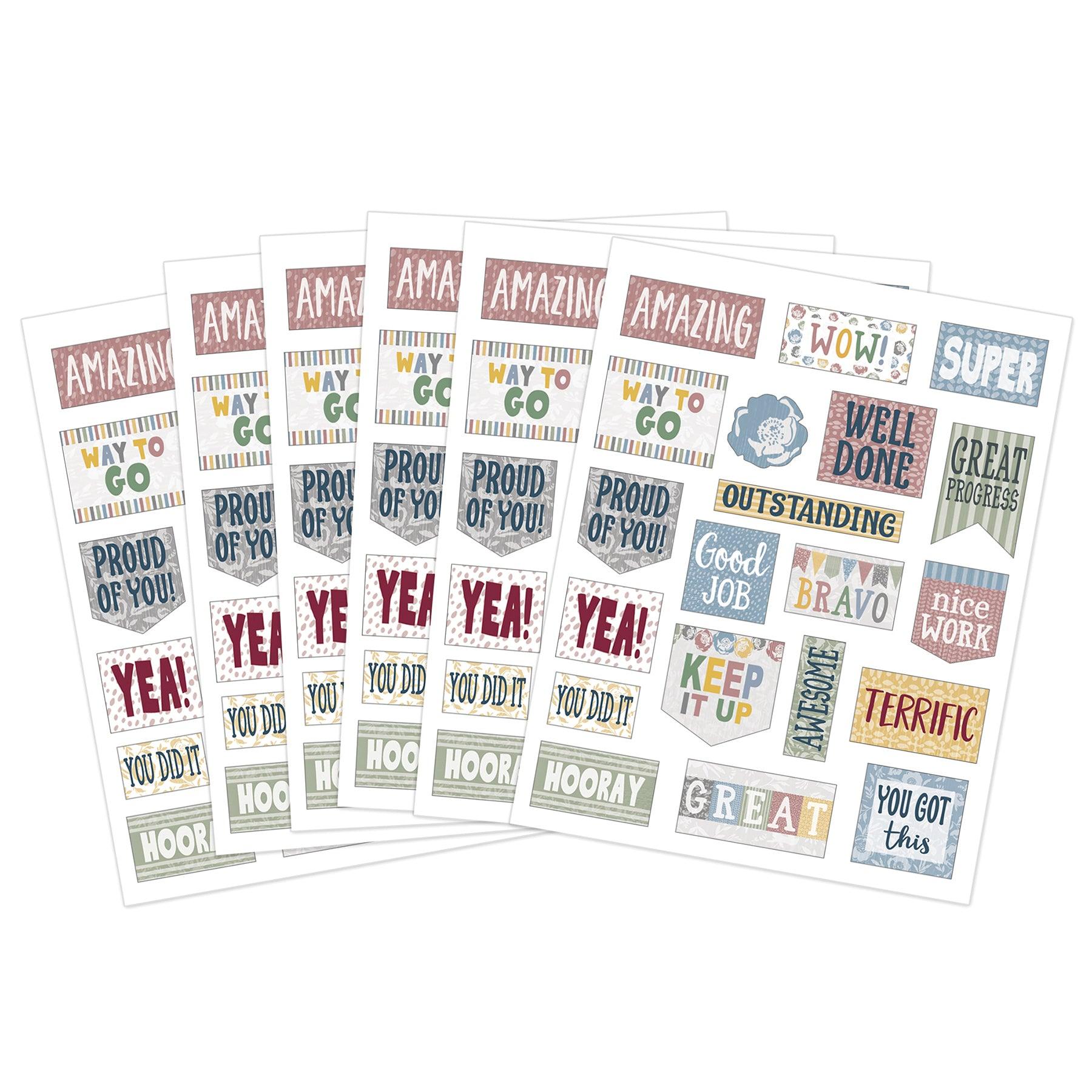 Classroom Cottage Stickers, 120 Per Pack, 12 Packs - Loomini