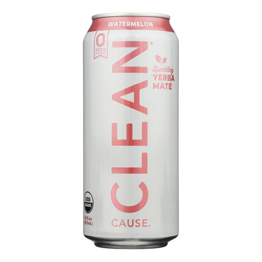 Clean Cause - Yerba Mate Watermelon - Case Of 12-16 Fz - Loomini