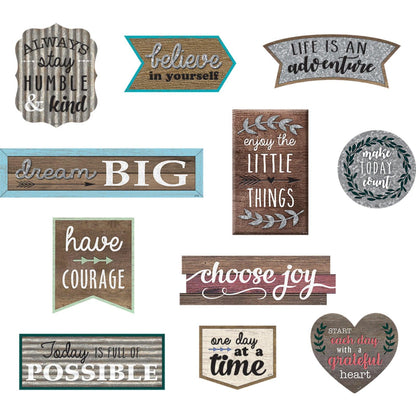 Clingy Thingies® Positive Sayings Accents, 11 Pieces Per Pack, 2 Packs - Loomini