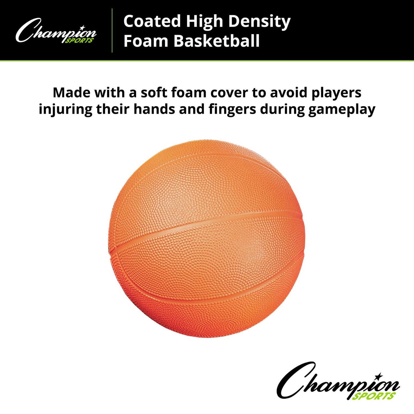 Coated High Density Foam Basketball, Size 3, Pack of 2 - Loomini