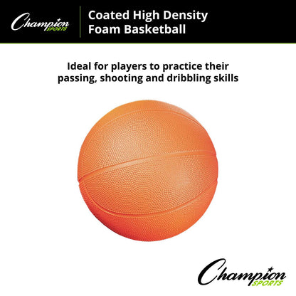 Coated High Density Foam Basketball, Size 3, Pack of 2 - Loomini