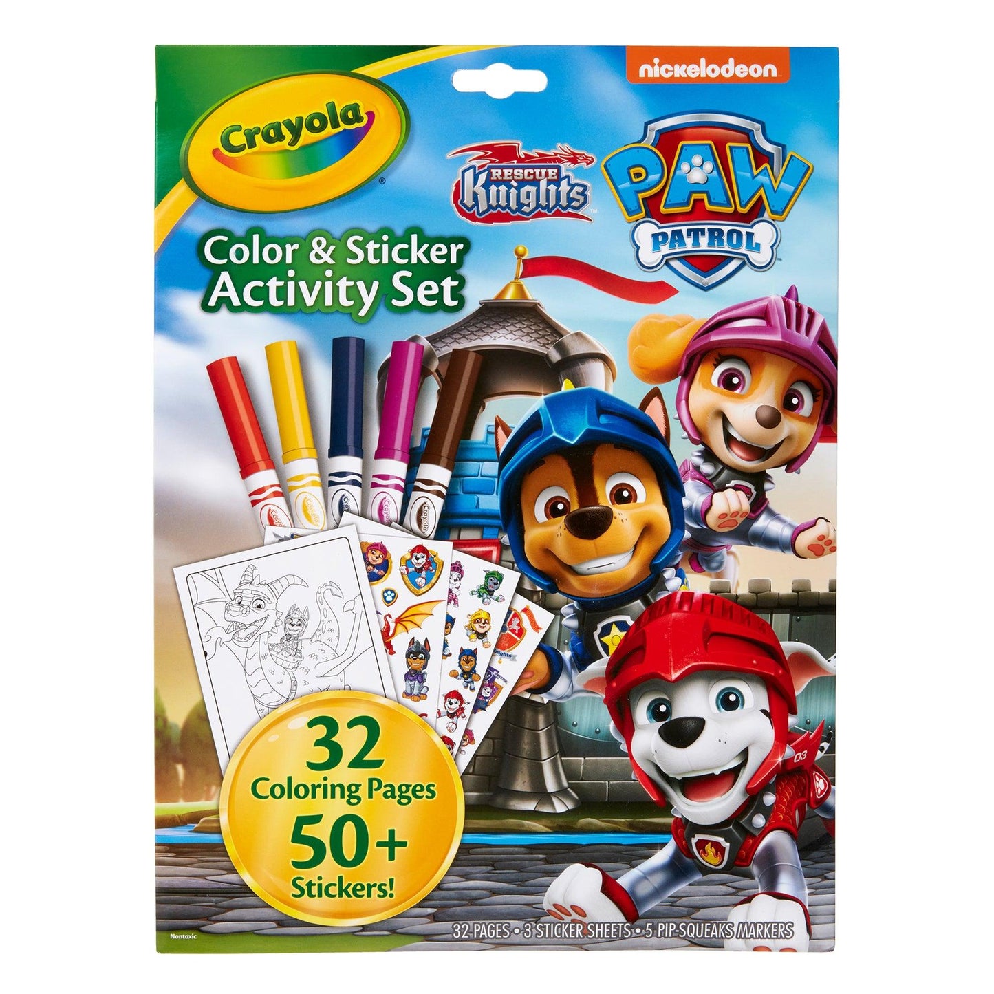 Color & Sticker Activity Set, Paw Patrol, 3 Sets - Loomini