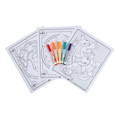 Color & Sticker Activity Set, Pokemon, 3 Sets - Loomini