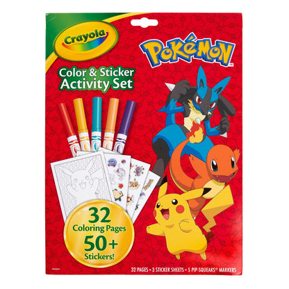 Color & Sticker Activity Set, Pokemon, 3 Sets - Loomini