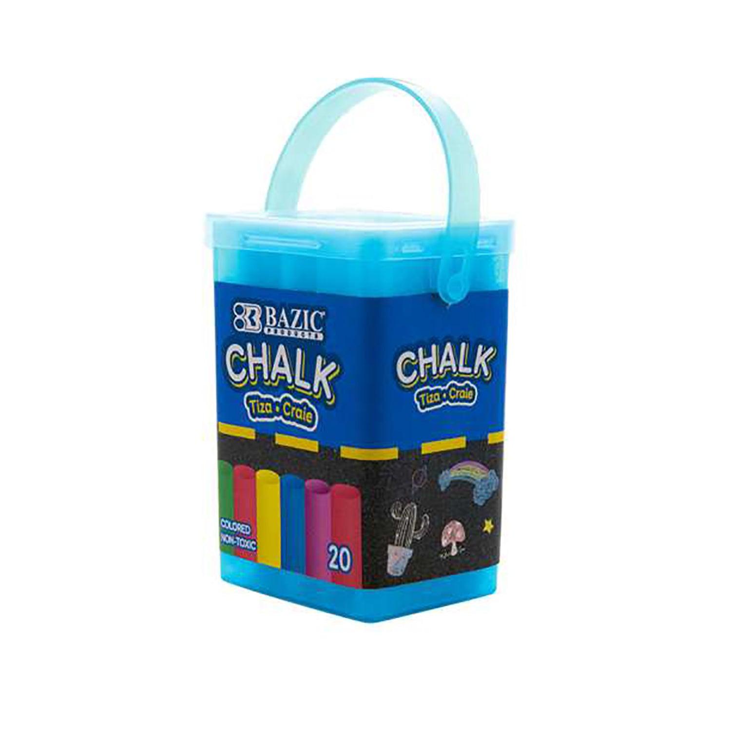 Color Chalk, 20 Per Bucket, 24 Buckets - Loomini