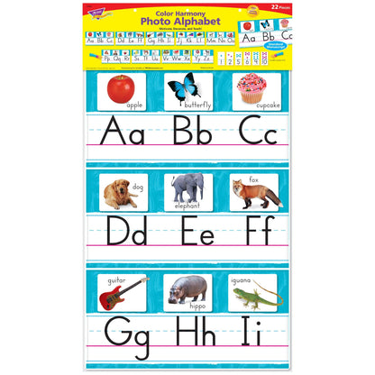 Color Harmony Photo Alphabet Bulletin Board Set, 2 Sets - Loomini