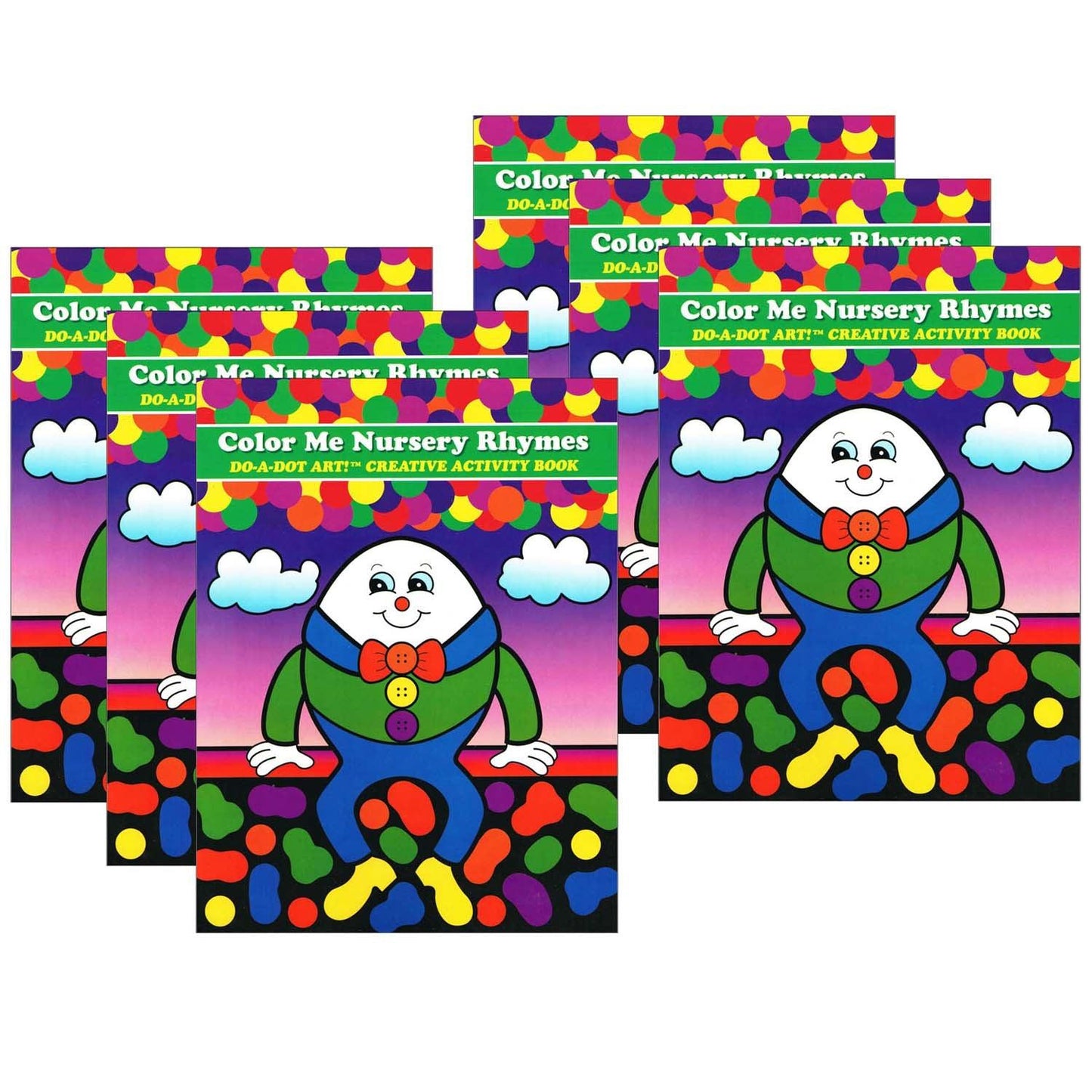 Color Me Nursery Rhymes Creative Art & Activity Book, Pack of 6 - Loomini