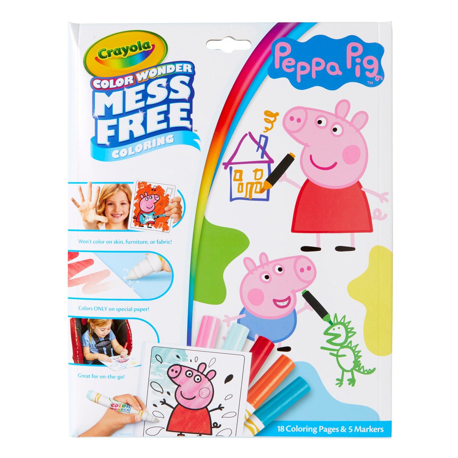 Color Wonder Mess Free Coloring Pad & Markers, Peppa Pig, 2 Sets - Loomini