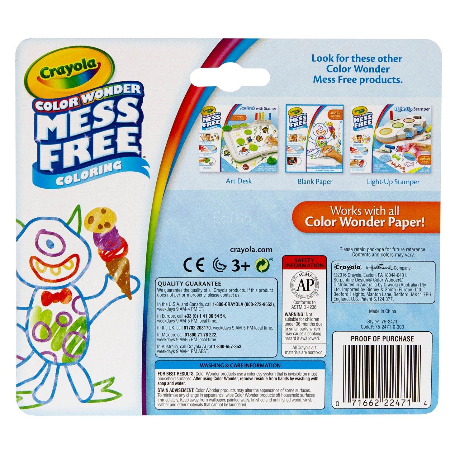 Color Wonder Mess Free Mini Markers, Classic Colors, 10 Per Pack, 3 Packs - Loomini