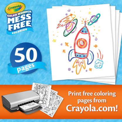 Color Wonder® Blank Coloring Pages, 50 Per Pack, 2 Packs - Loomini