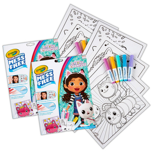 Color Wonder® Coloring Pad & Markers, Gabby's Dollhouse, 2 Sets - Loomini