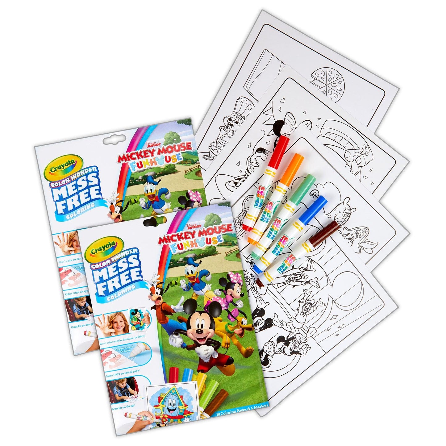 Color Wonder® Coloring Pad & Markers, Mickey, 2 Sets - Loomini