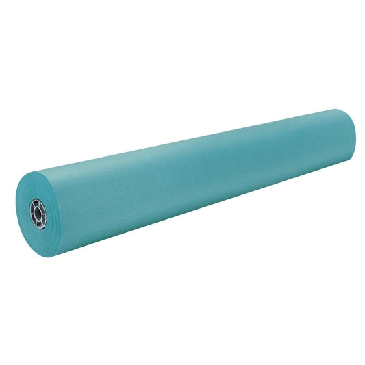 Colored Kraft Duo-Finish® Paper, Aqua, 36" x 1000', 1 Roll - Loomini