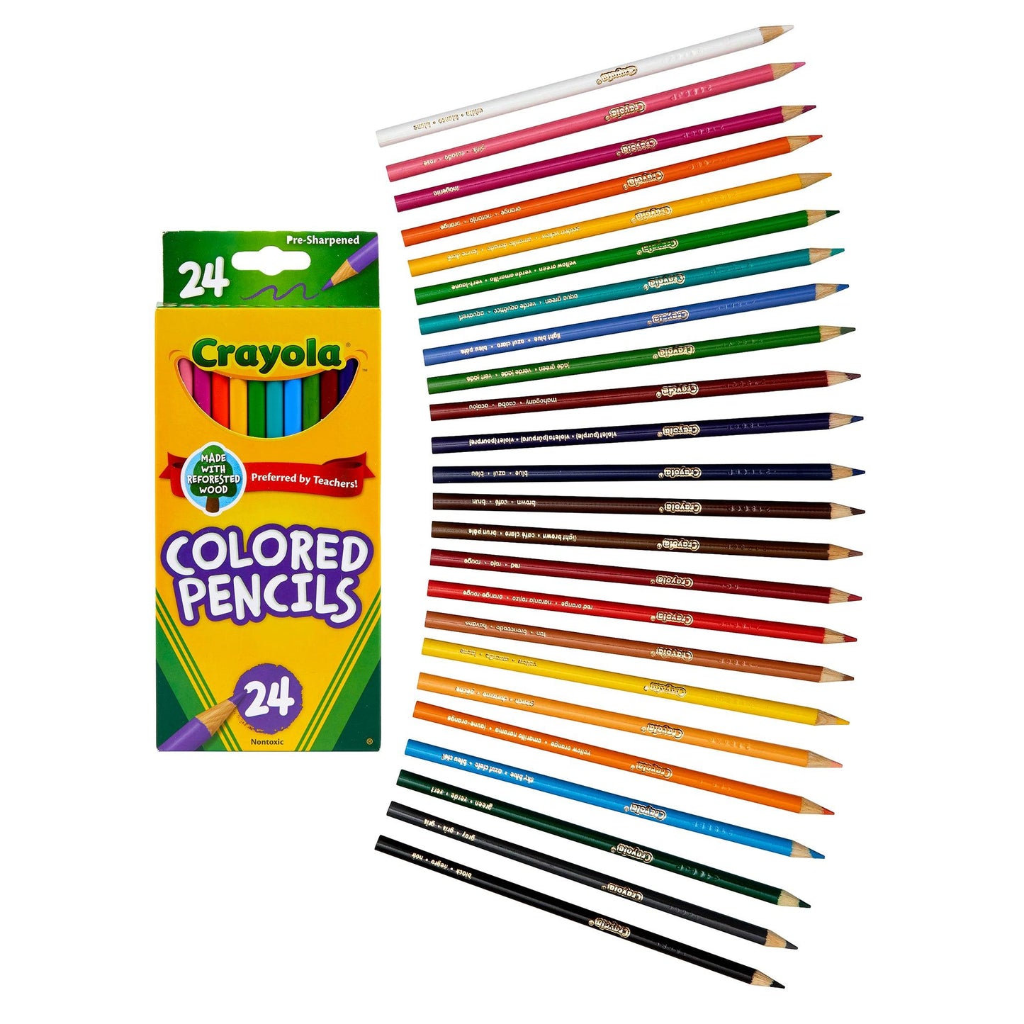 Colored Pencils, 24 Per Box, 3 Boxes - Loomini