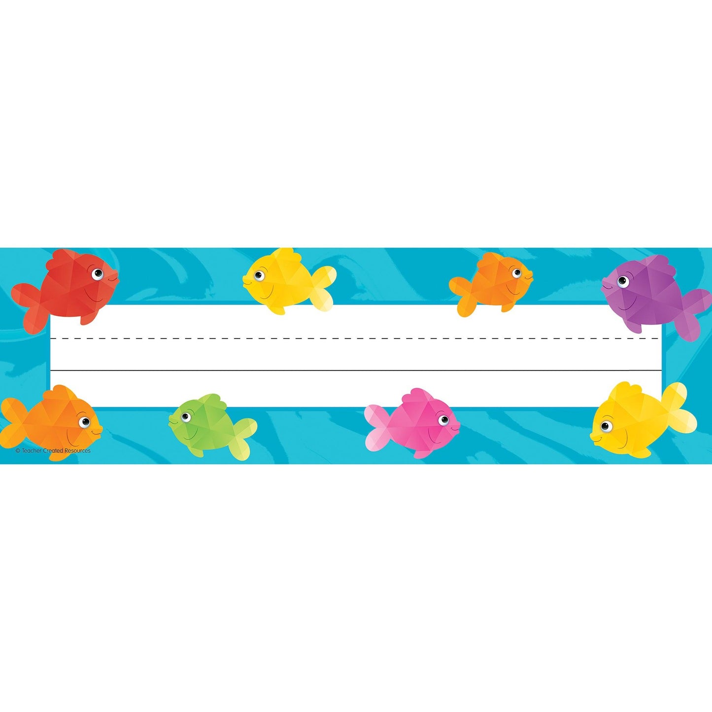 Colorful Fish Flat Name Plates, 36 Per Pack, 6 Packs - Loomini