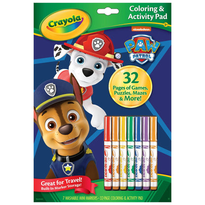Coloring & Activity Pad with Markers, Paw Patrol, Pack of 3 - Loomini