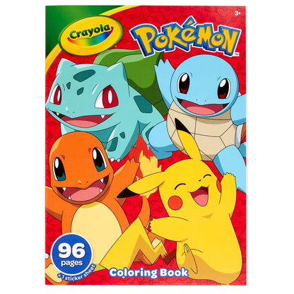 Coloring Book, Pokemon, 96 Pages, Pack of 8 - Loomini