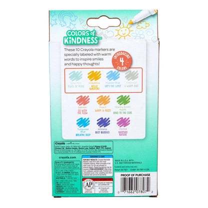 Colors of Kindness Fine Line Washable Markers, 10 Per Pack, 6 Packs - Loomini
