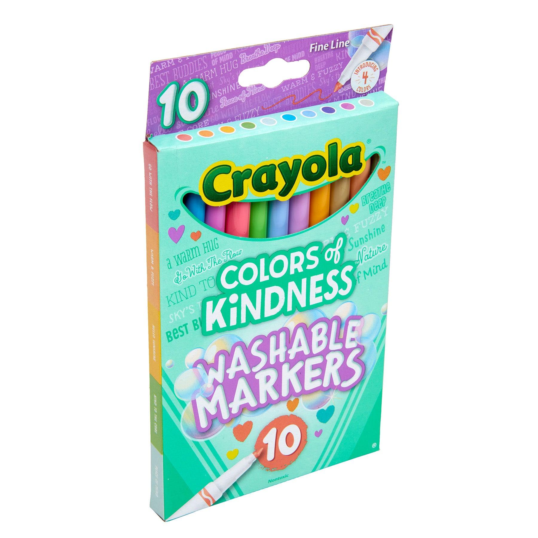 Colors of Kindness Fine Line Washable Markers, 10 Per Pack, 6 Packs - Loomini