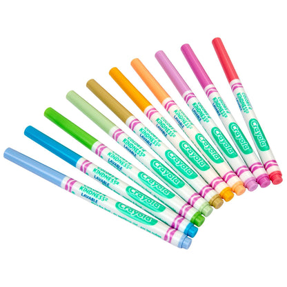 Colors of Kindness Fine Line Washable Markers, 10 Per Pack, 6 Packs - Loomini