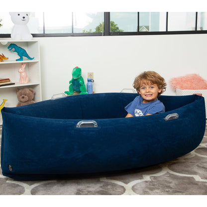 Comfy Hugging Peapod Sensory Pod, 60", Ages 6-12 Up to 3-5'1" Tall, Blue - Loomini