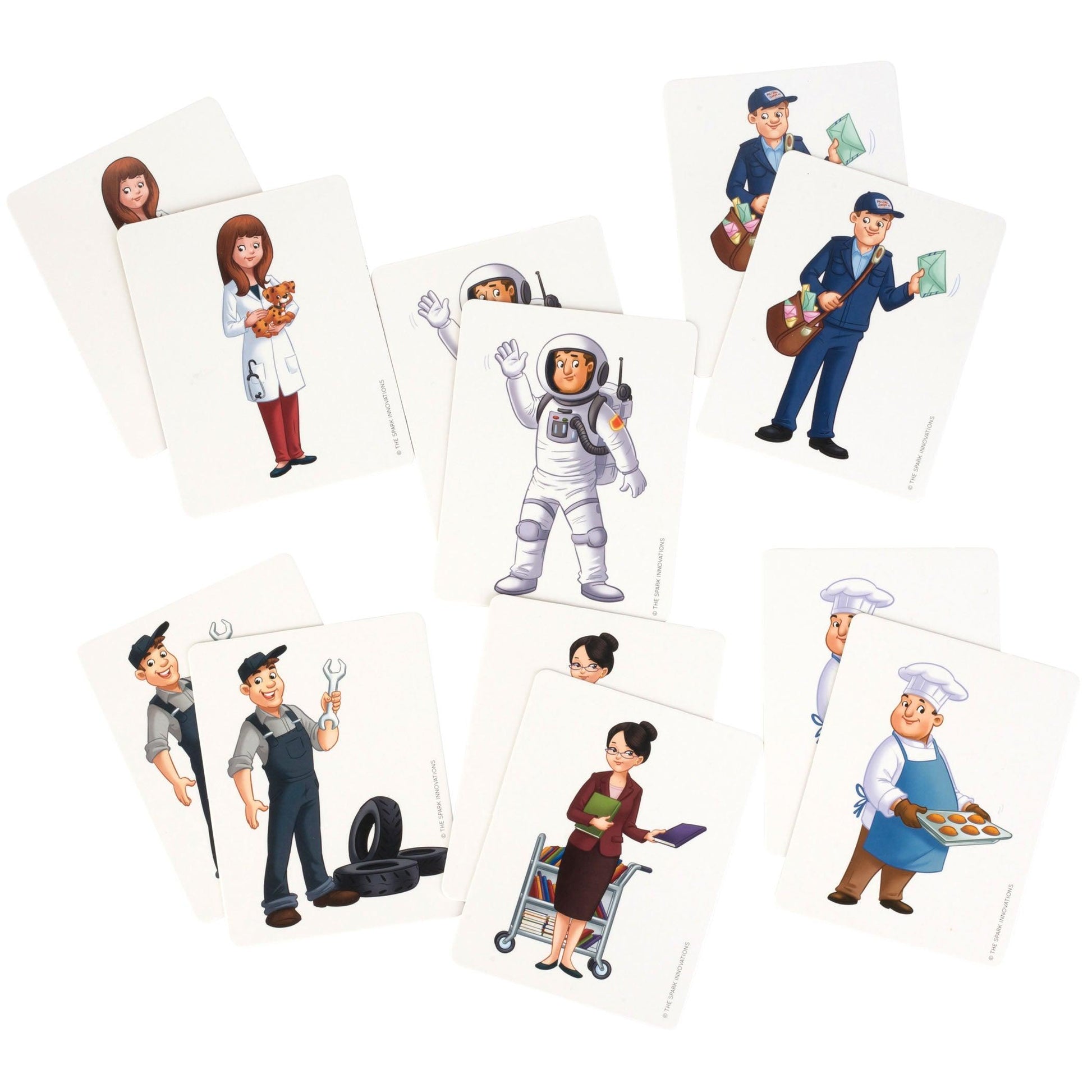 Community Helpers Matching Cards Memory Game - Loomini