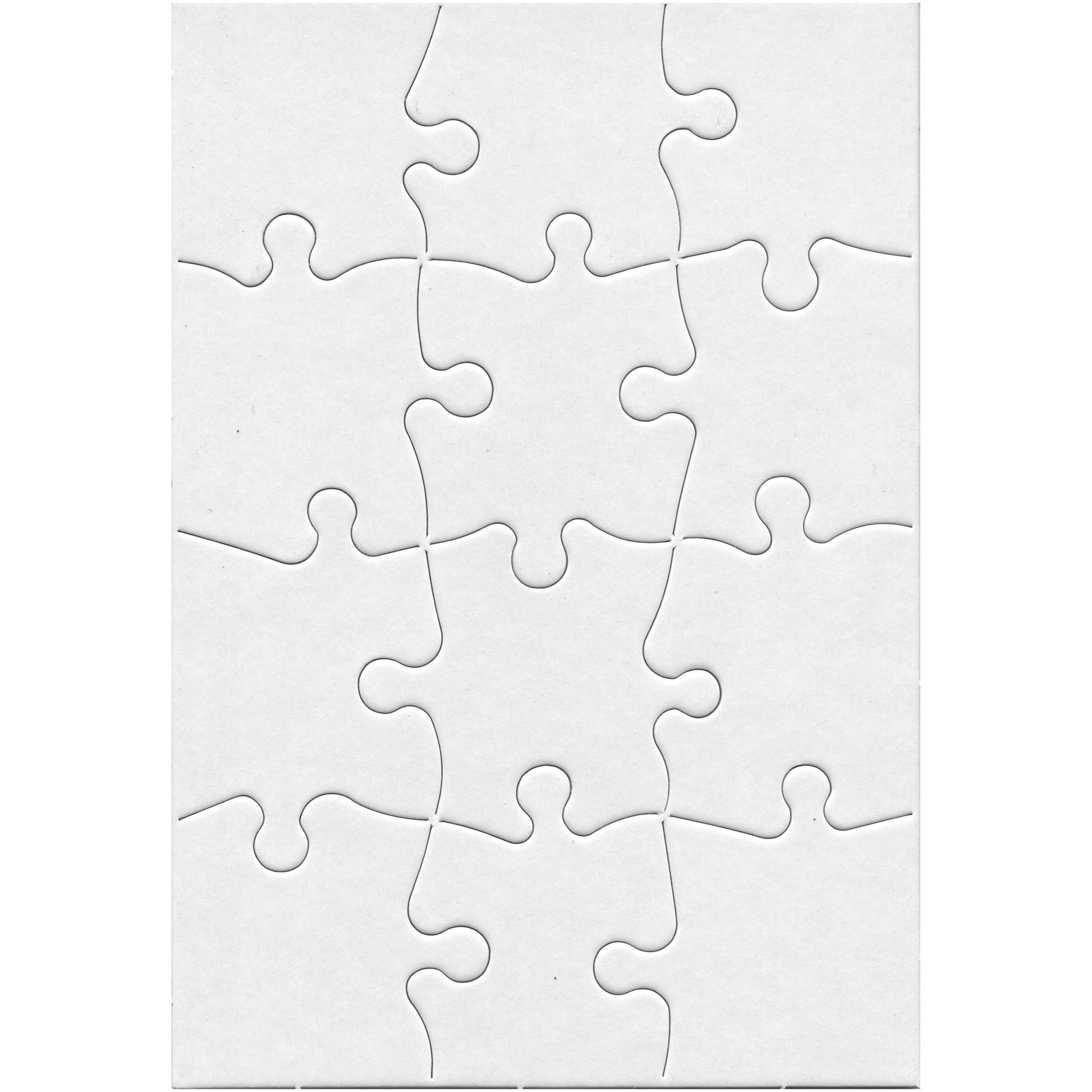 Compoz-A-Puzzle®, 5 1/2" x 8" Rectangle, 12-Piece, Pack of 24 - Loomini