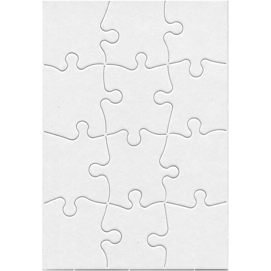 Compoz-A-Puzzle®, 5 1/2" x 8" Rectangle, 12-Piece, Pack of 24 - Loomini