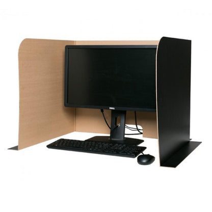 Computer Lab Privacy Screen, Large, 26" x 23" x 22", Pack of 12 - Loomini