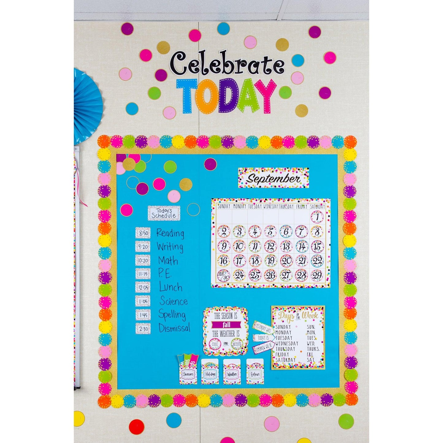 Confetti Calendar Bulletin Board Display - Loomini