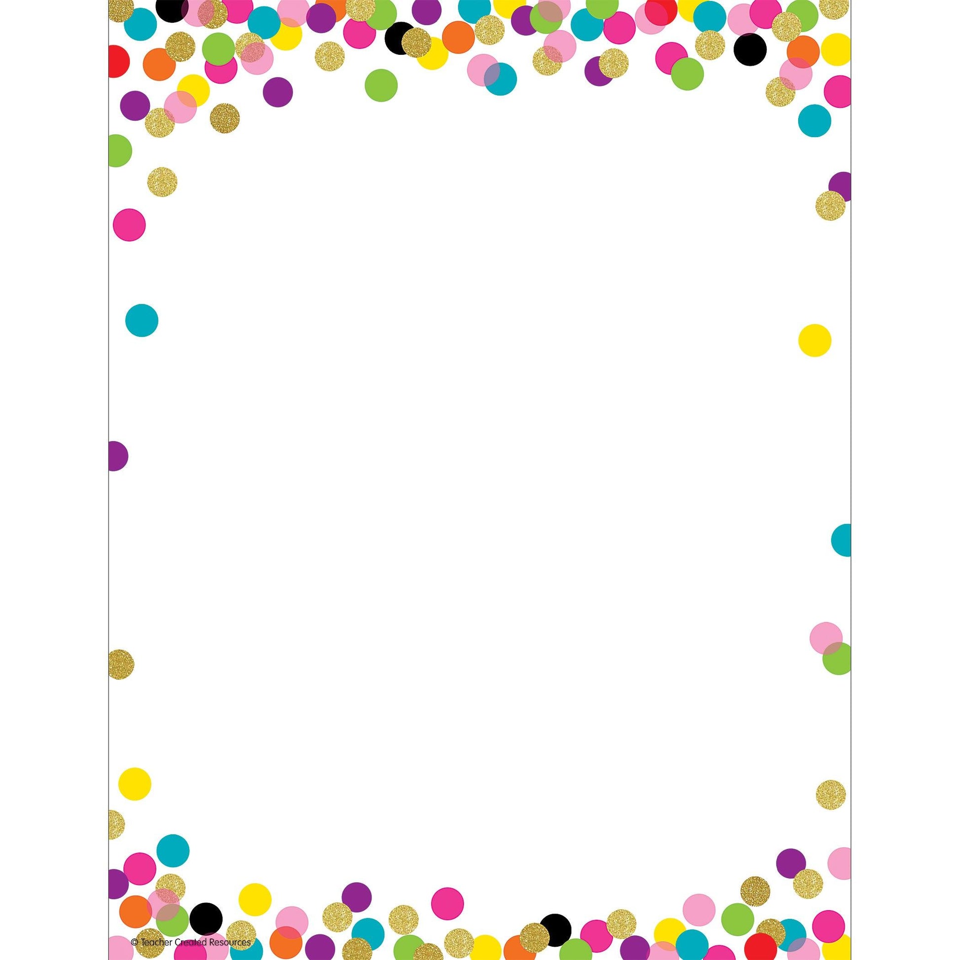 Confetti Computer Paper, 8.5" x 11", 50 Sheets Per Pack, 6 Packs - Loomini