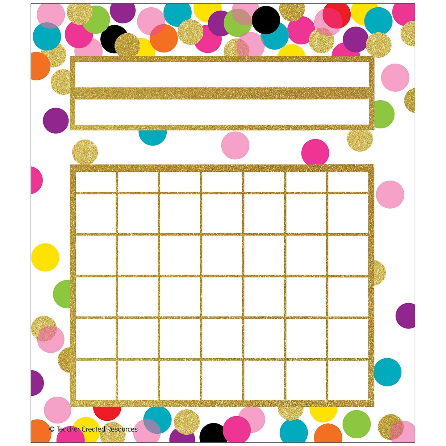 Confetti Incentive Charts, 36 Per Pack, 6 Packs - Loomini