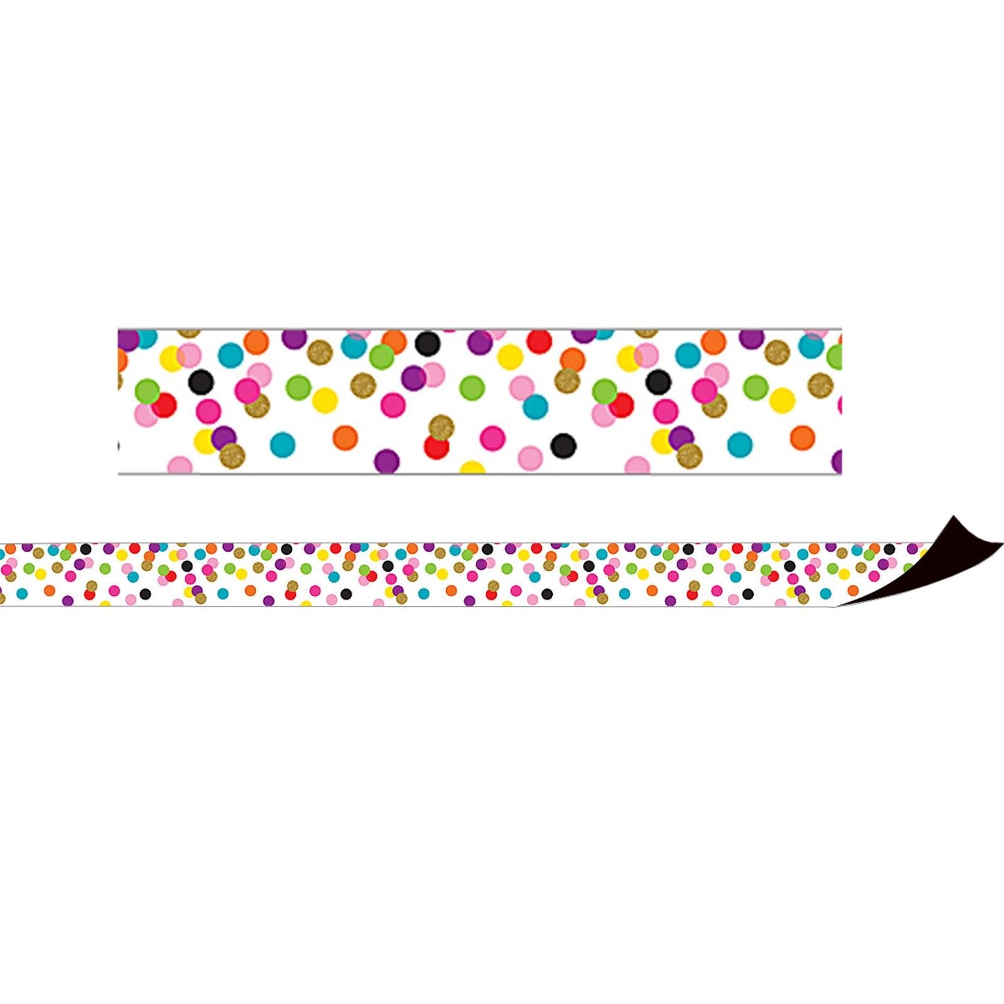 Confetti Magnetic Border, 24 Feet Per Pack, 3 Packs - Loomini