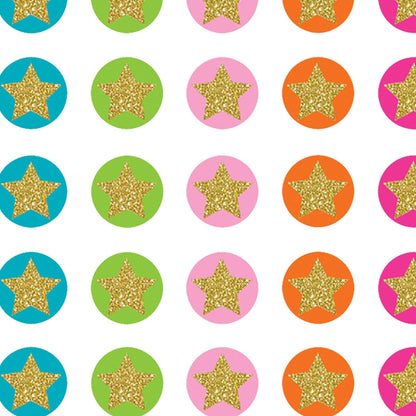 Confetti Stars Mini Stickers, 378 Per Pack, 12 Packs - Loomini