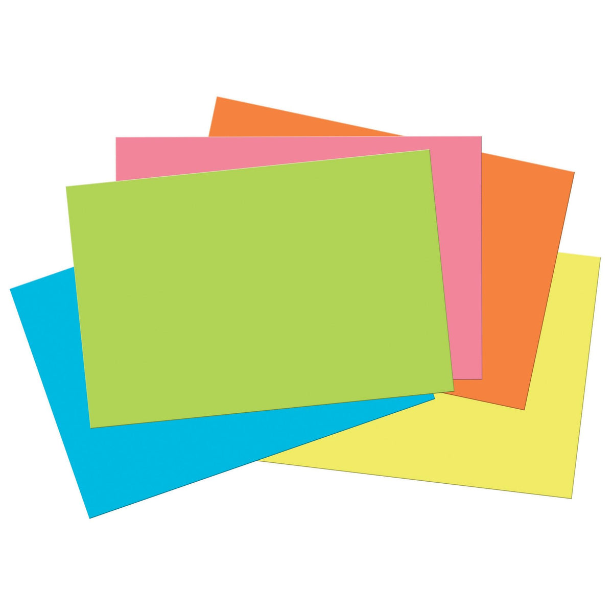 Construction Paper, 5 Assorted Hot Colors, 12" x 18", 50 Sheets Per Pack, 3 Packs - Loomini